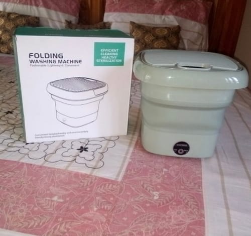 Customer photo review of Mini Portable and Foldable Washing Machine