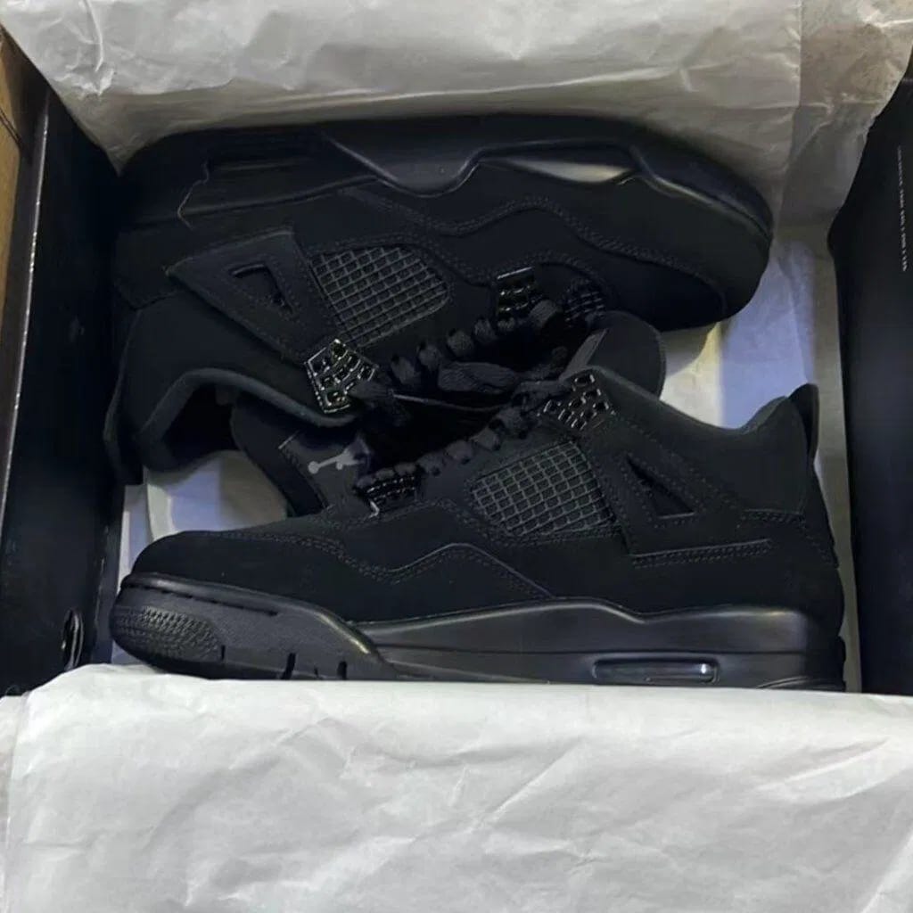 Customer photo review of Air Jordan 4 Retro “Black Cat 2020”