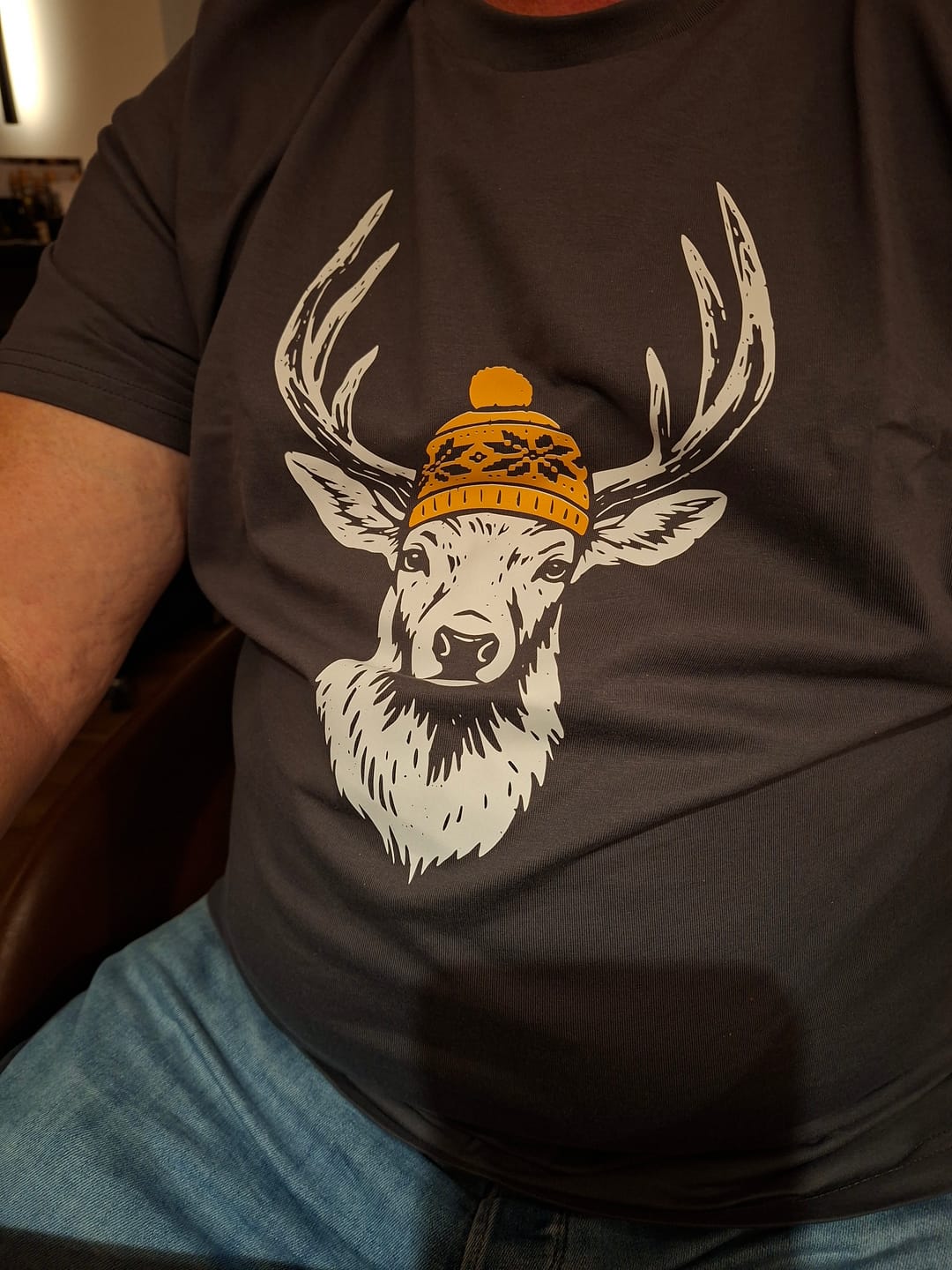 Customer photo review of Alpenhirsch Deluxe – Herren Premium Organic Shirt
