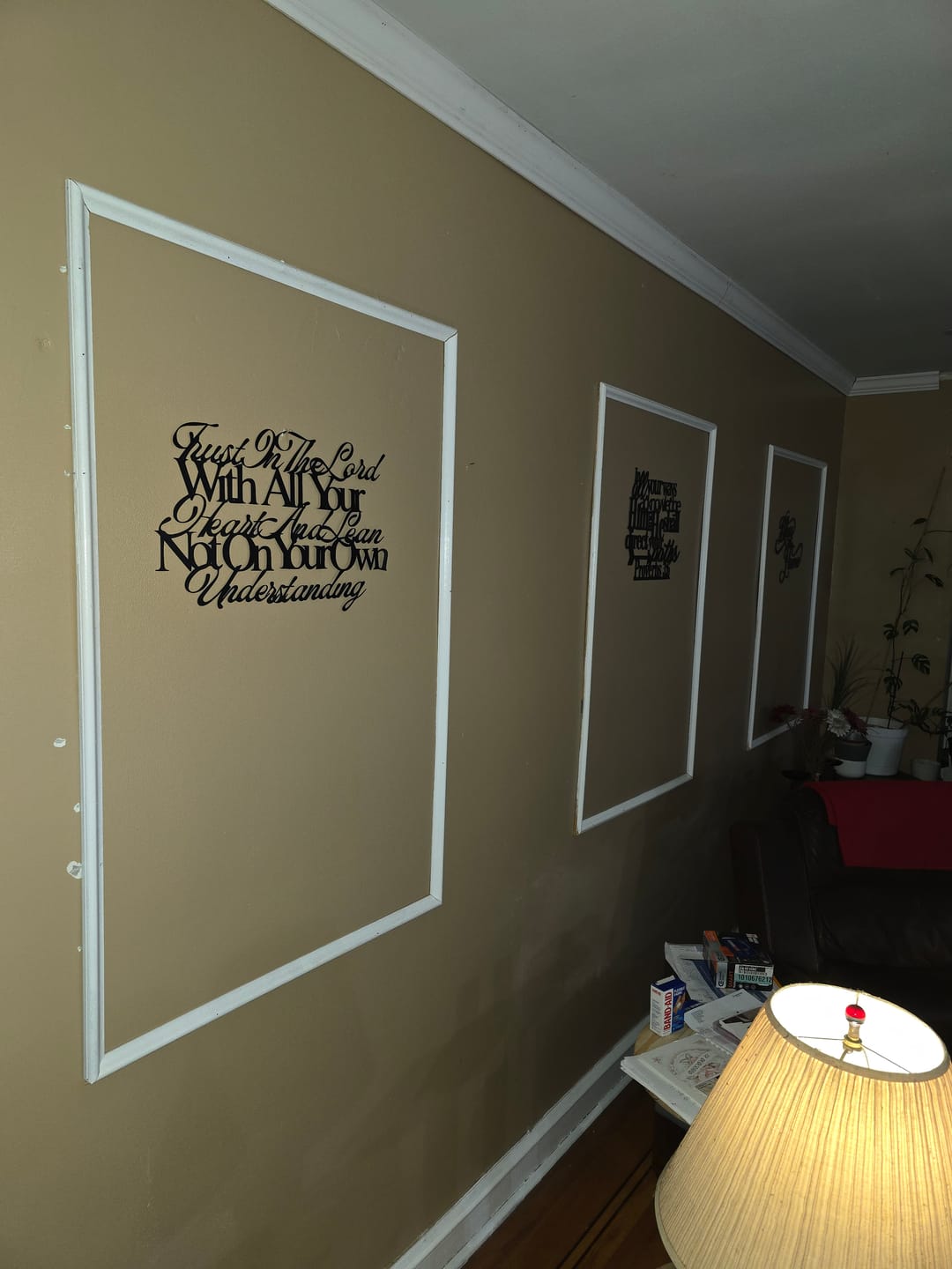 Customer photo review of Christianartworkshop Trust In The Lord Proverbs 3:5 Metal Wall Decor: Embody His Guiding Wisdom