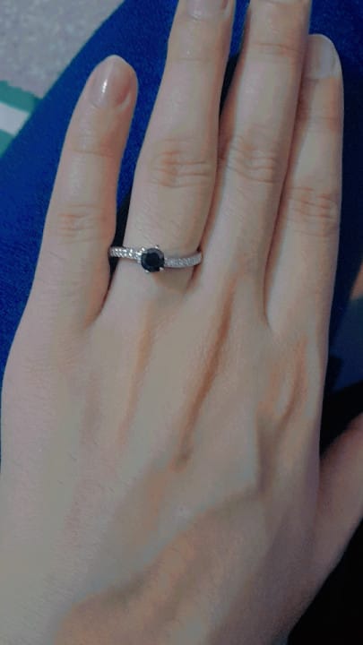Customer photo review of Natural Sapphire Ring