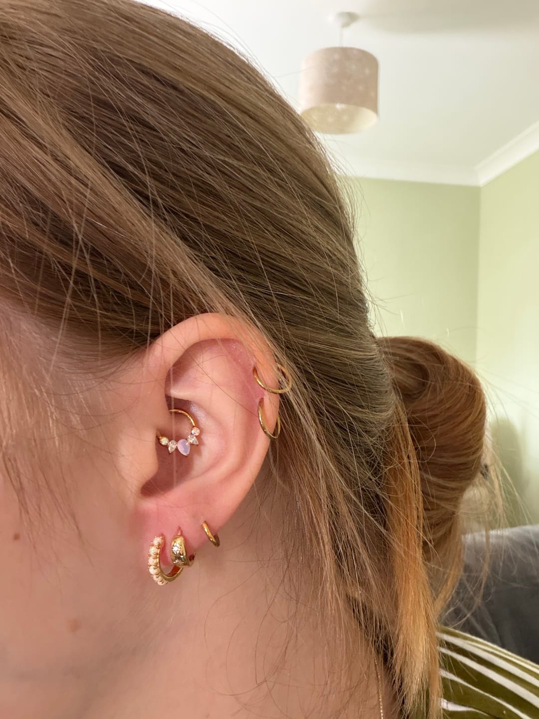 Customer photo review of SERAFINA Daith Hoop