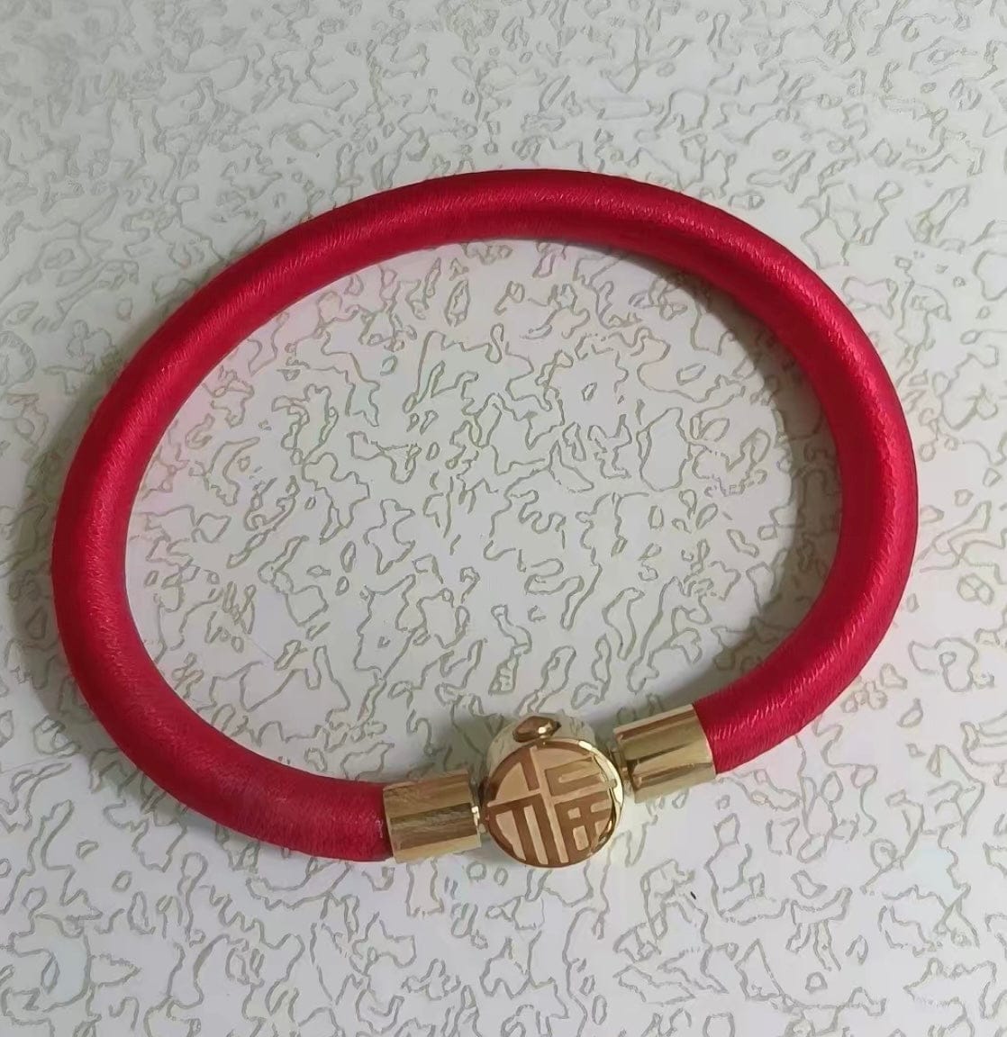 Customer photo review of Red Cinnabar-Inspired Wealth Bracelet, Red String Lucky Bracelet for Prosperity, Abundance & Protection, Traditional Woven Good