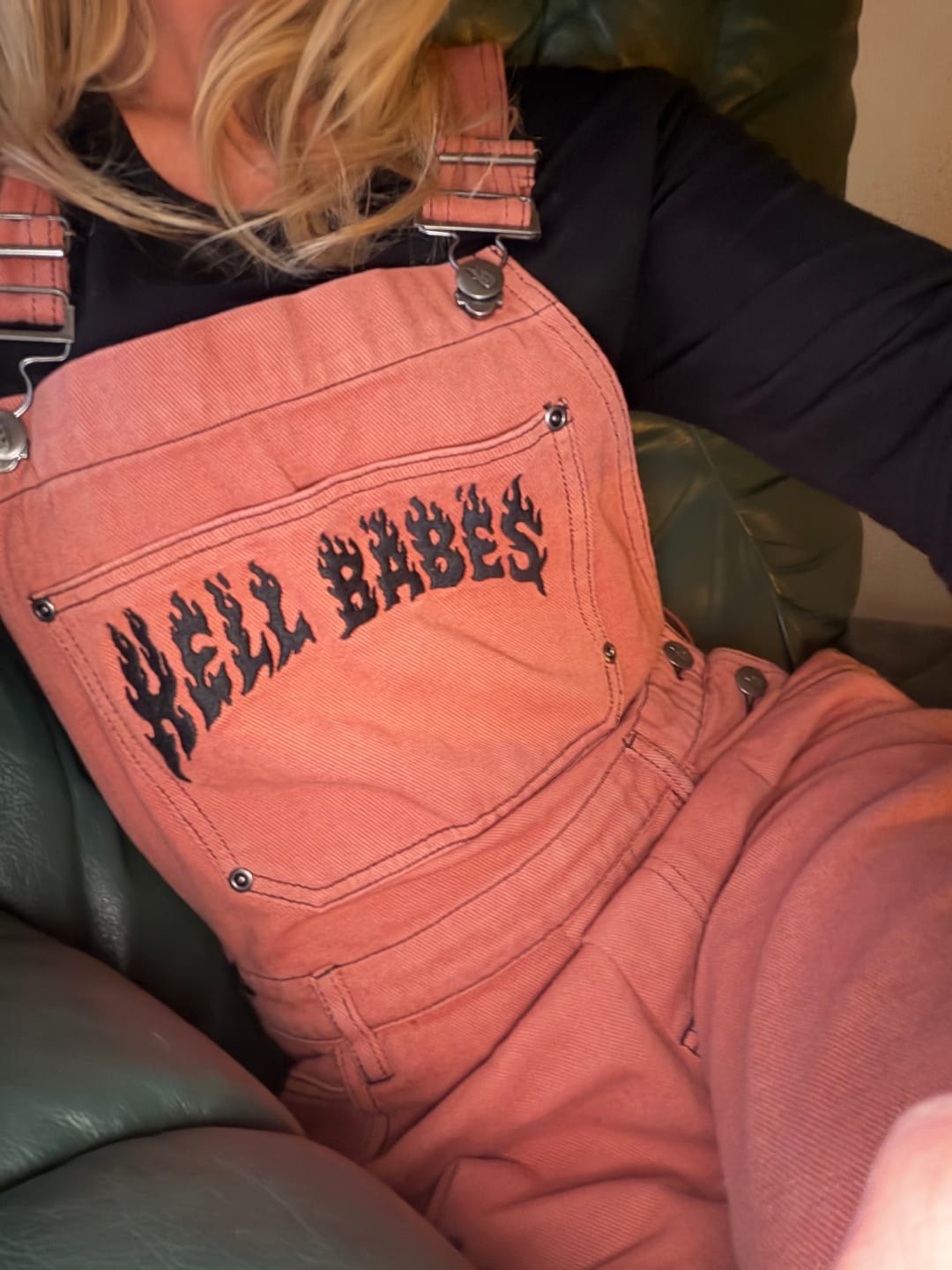 Customer photo review of Born Bad Overalls - Cherry Venom