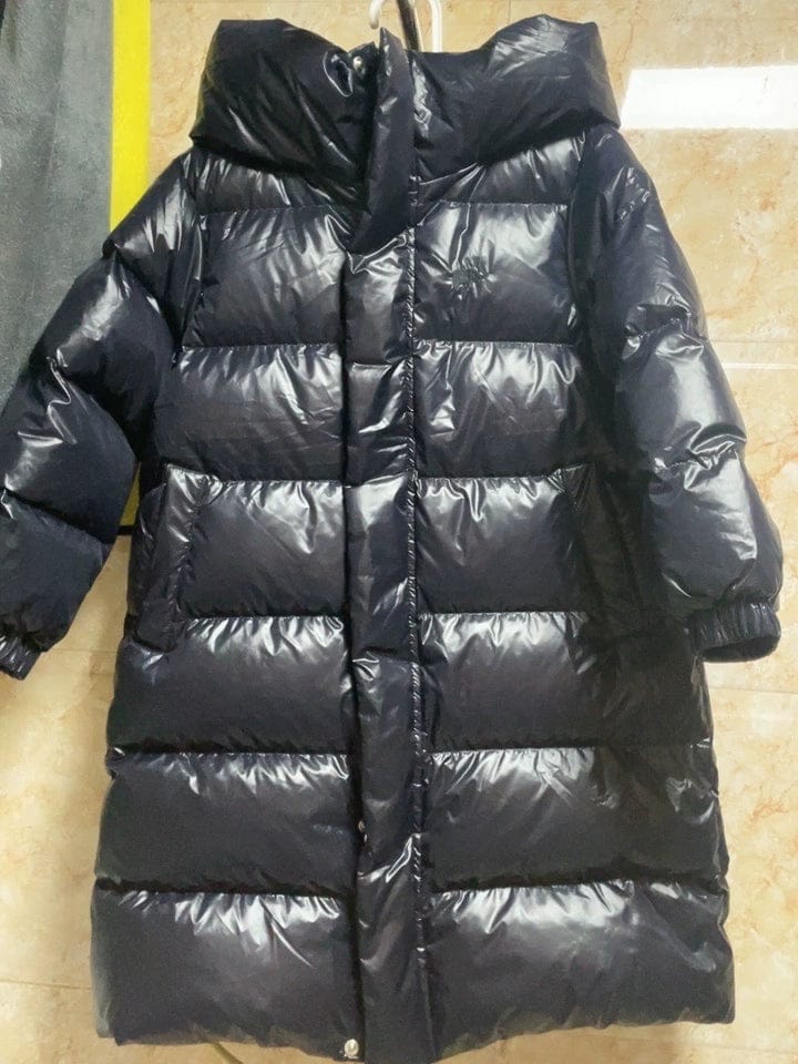 Customer photo review of Dave&Bella Kids Winter Cozy Outwear Windproof Hooded Long-style Down Coats