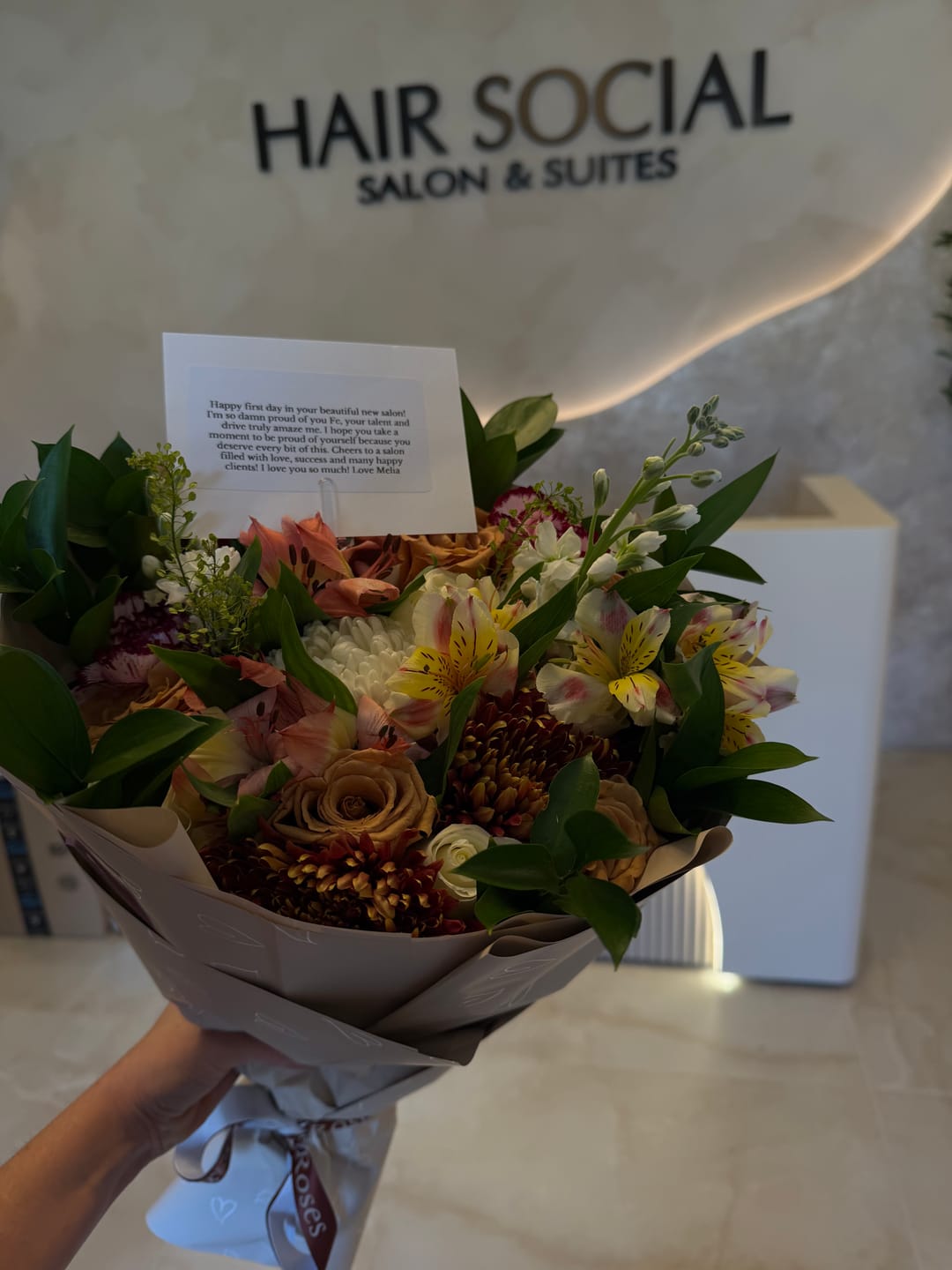 Customer photo review of Mixed Bouquet - Cappuccino Deluxe