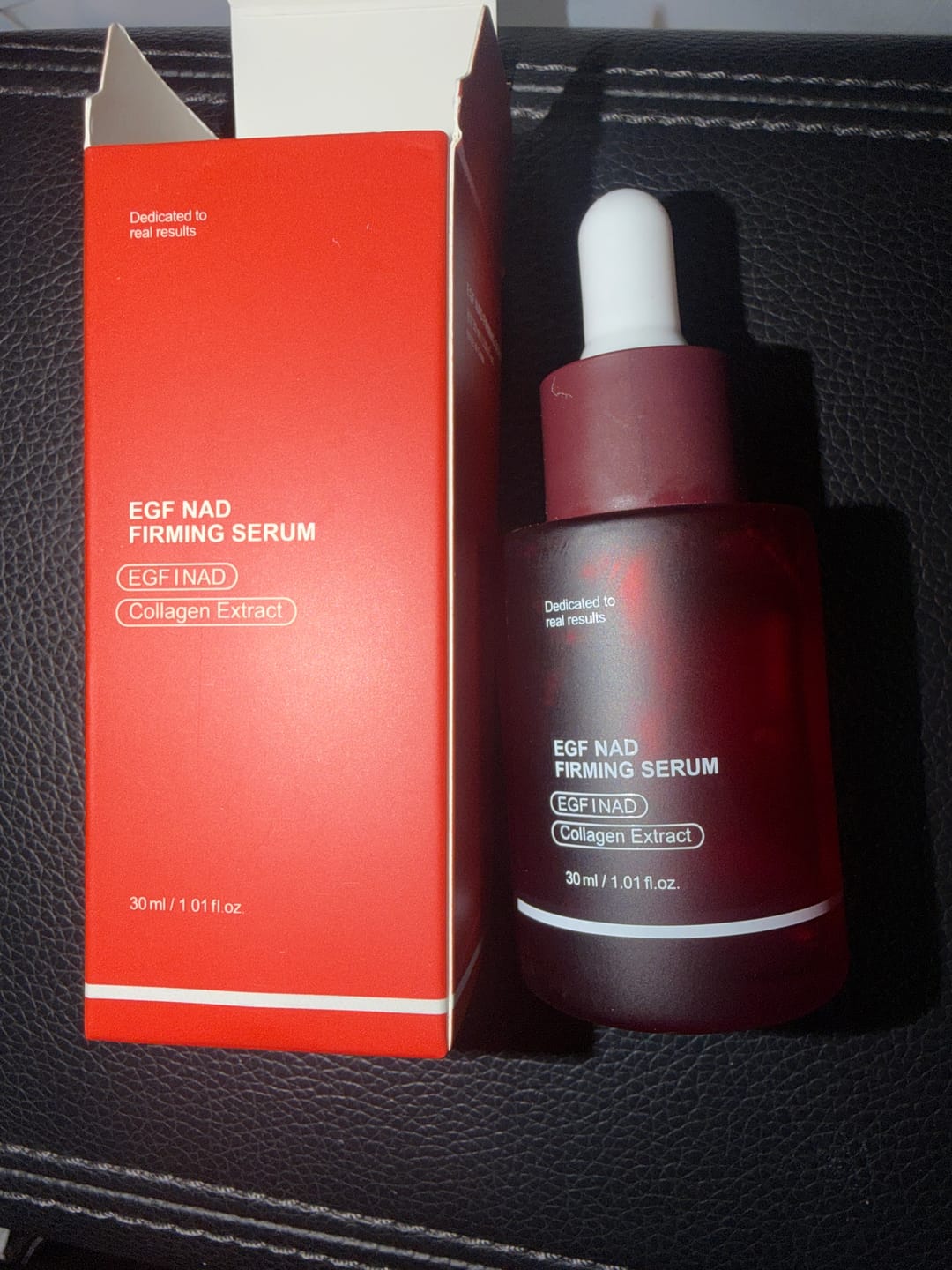 Customer photo review of Zentra Korean EGF NAD+ Firming Serum
