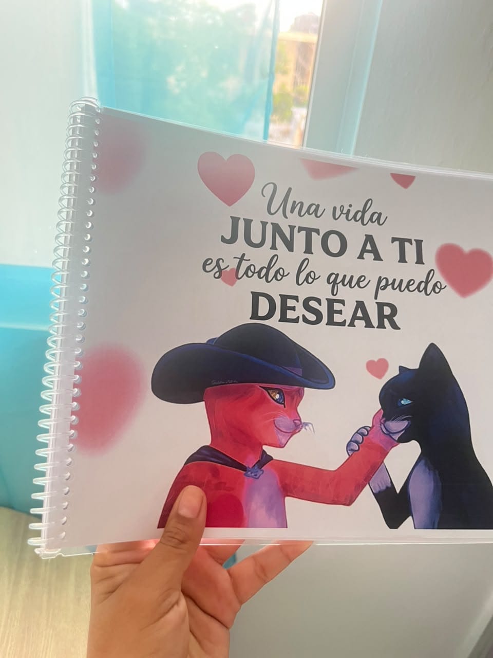 Customer photo review of Album imprimible “Te amo como en las películas”