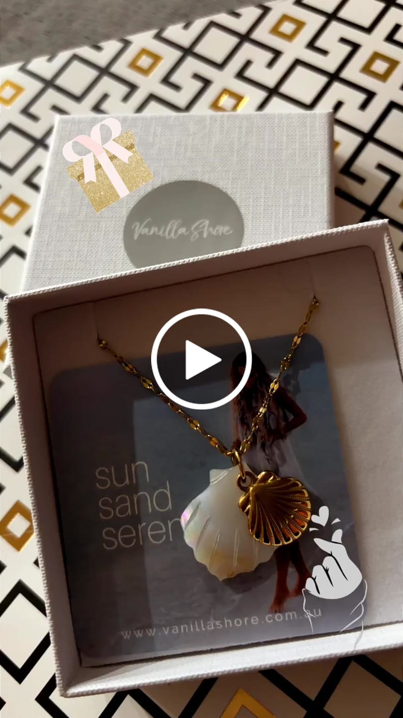 Customer video review of Saltwater Shell Necklace
