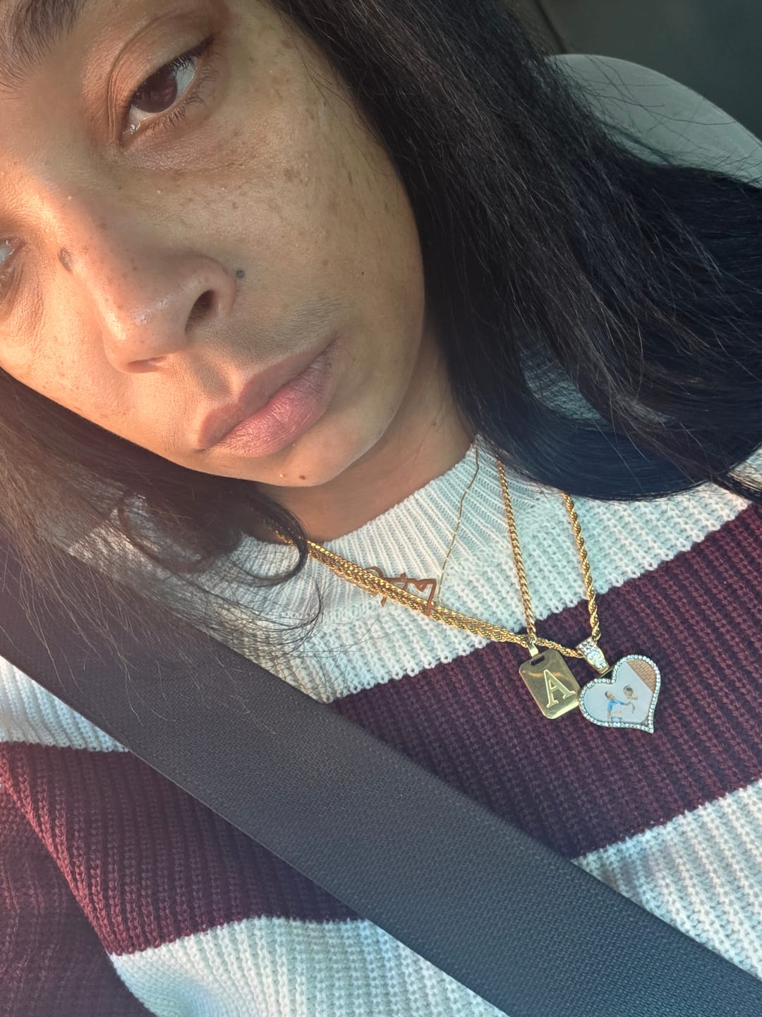Customer photo review of Iced Photo Pendant w/ Cuban Chain