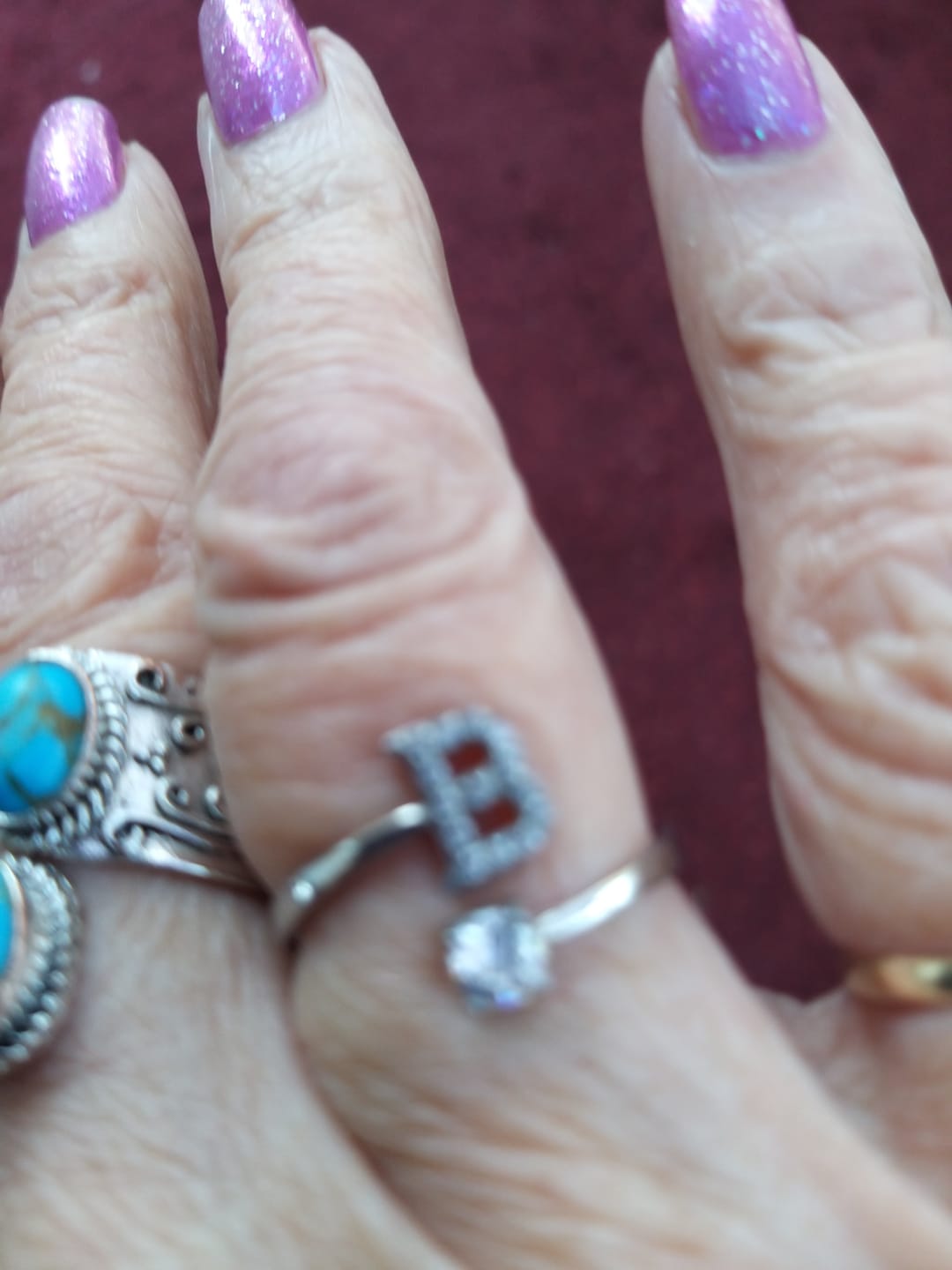 Customer photo review of Adjustable Initial Ring