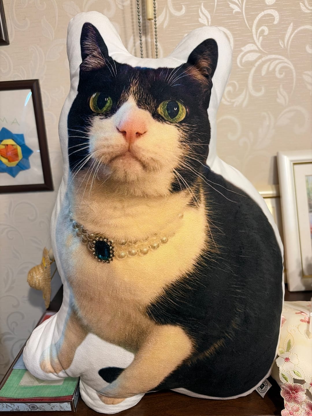 Customer photo review of 世界にひとつだけ♪好きな写真で作るオーダーメイドクッション（20～80cm）