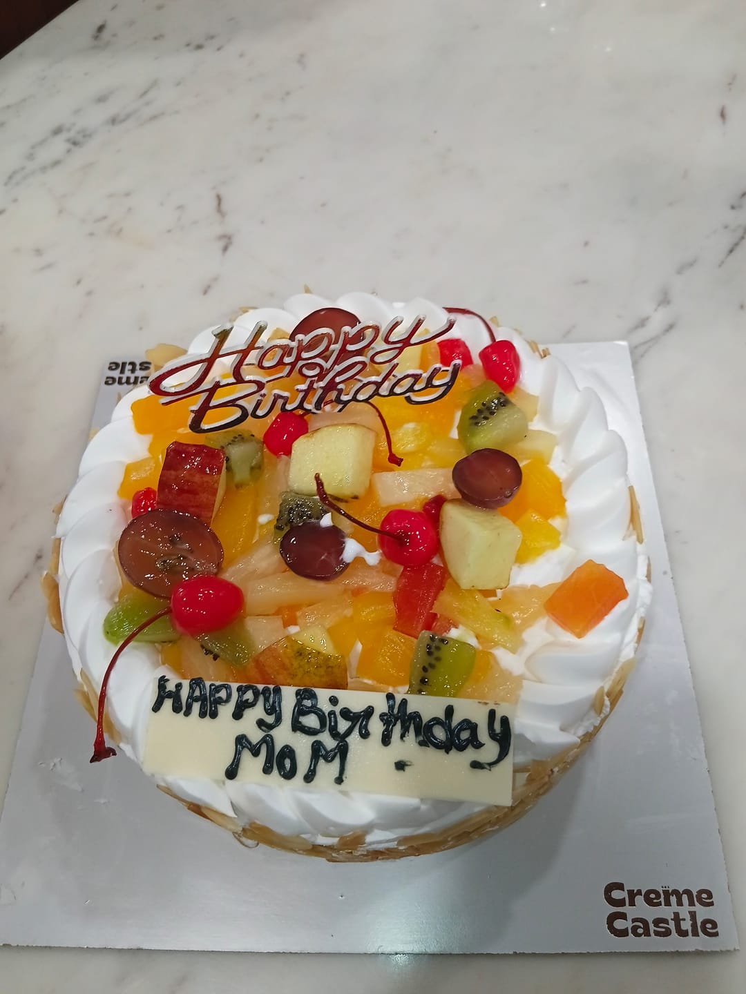 Customer photo review of Fresh Fruit Cake