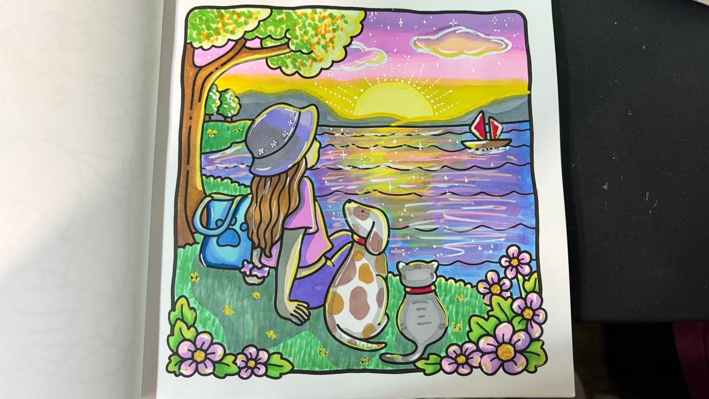 Customer photo review of Ohuhu Kahuku Series Direct-ink Acrylic Paint Markers