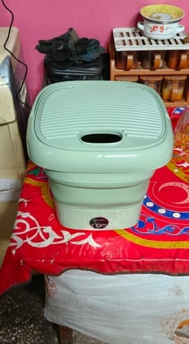 Customer photo review of Mini Portable and Foldable Washing Machine