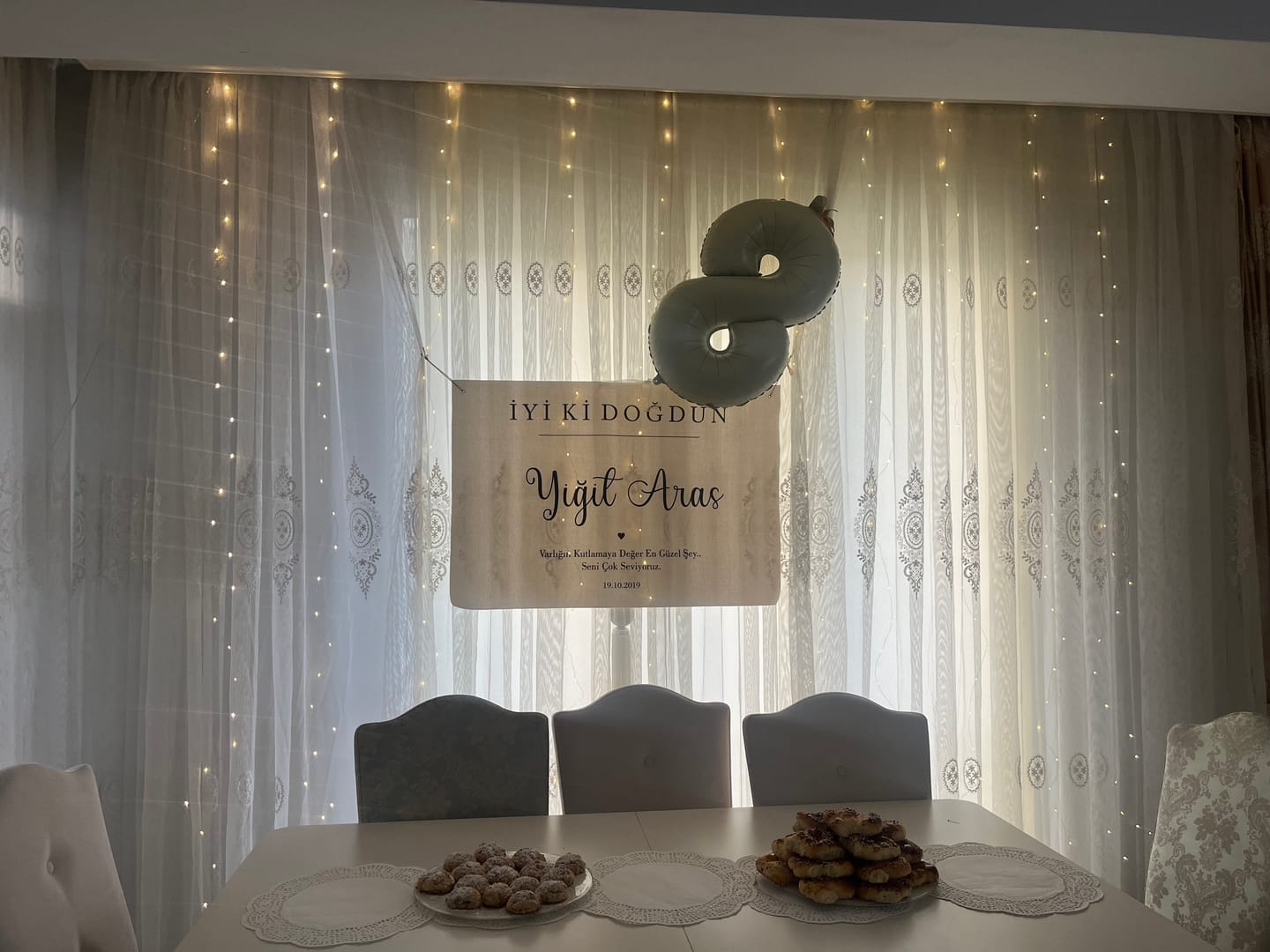 Customer photo review of Kişiselleştirilebilir Doğum Günü Örtüsü (#4)