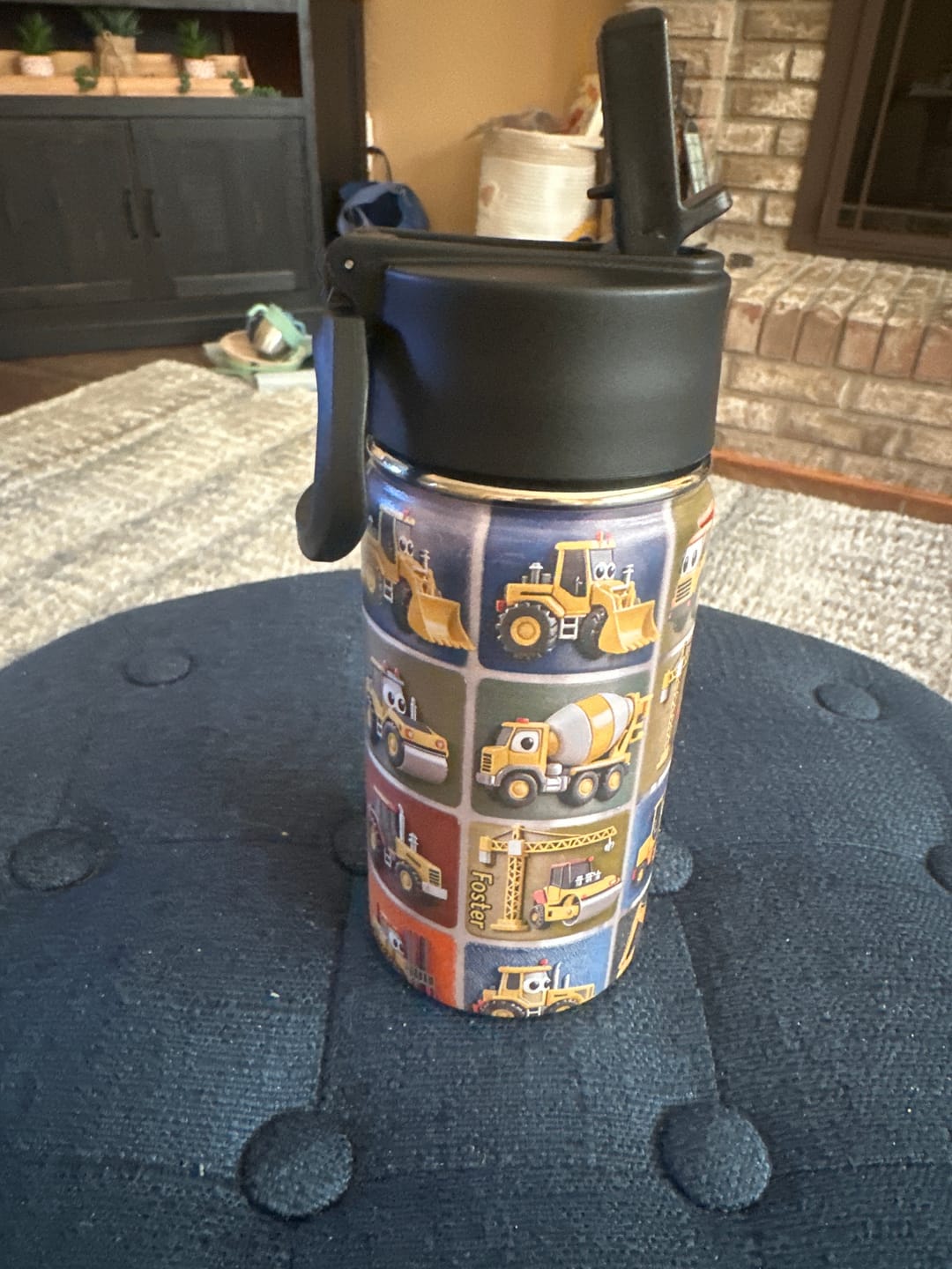 Customer photo review of Construction Machines - Personalized Kid Tumbler