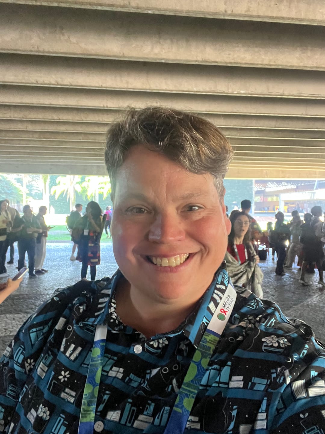 Customer photo review of Purrrfect Library Button Up Shirt