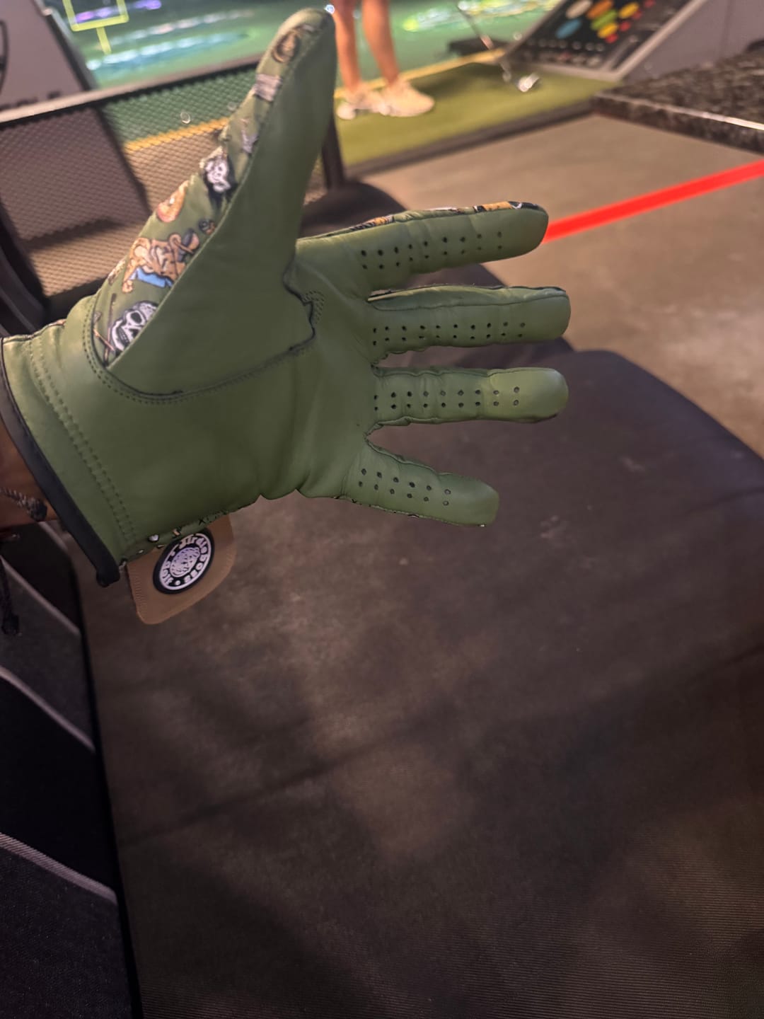 Customer photo review of Plundering Pirate Glove Green