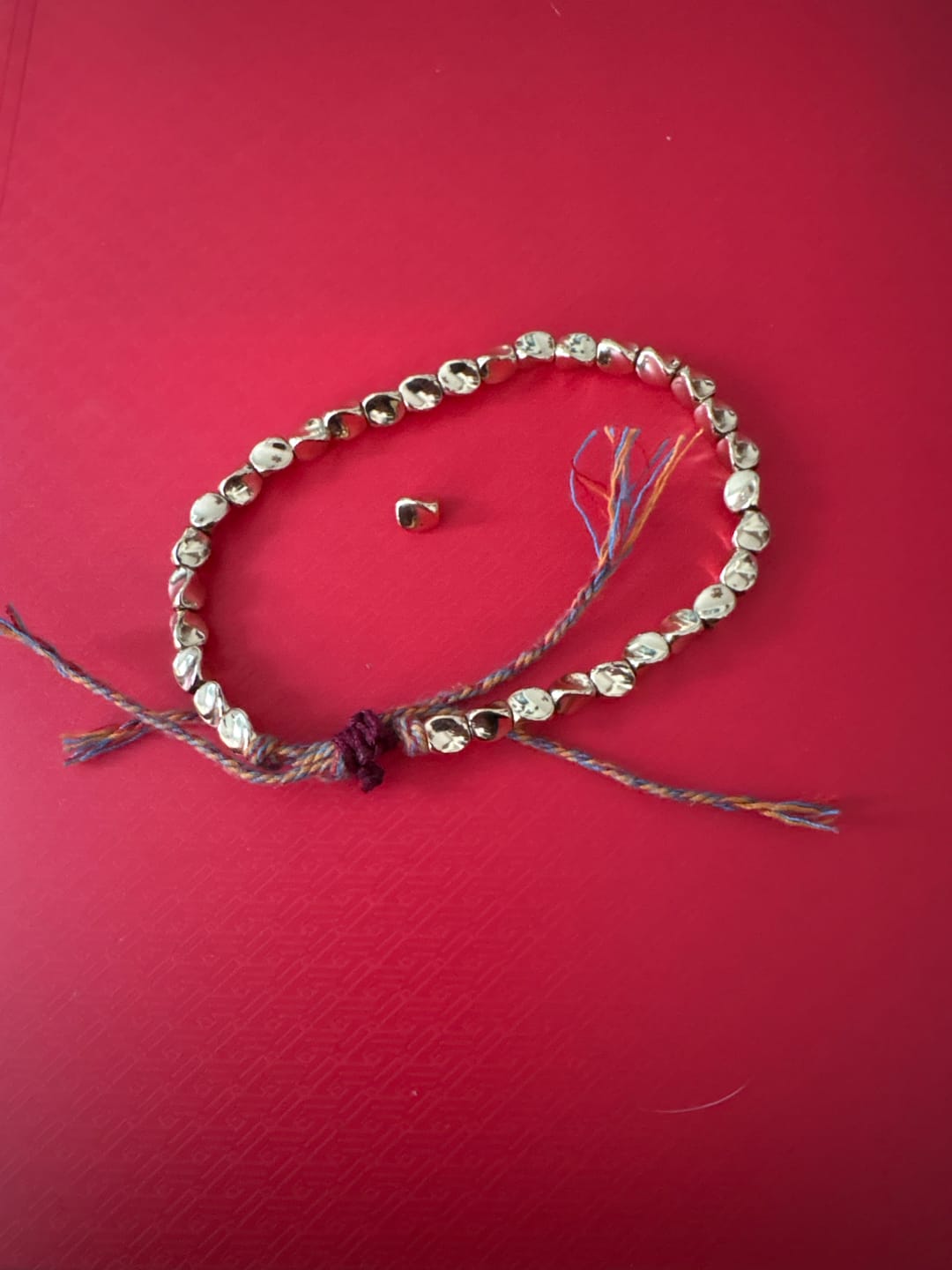 Customer photo review of Tibetan Copper Beads Bracelet