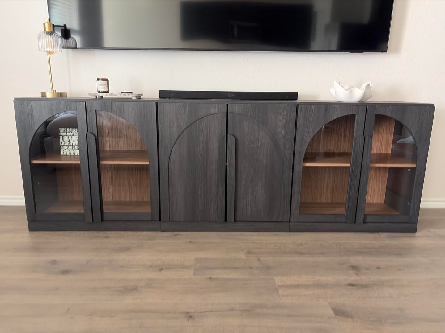Customer photo review of Bijou Modular Sideboard Cabinet (3-Piece)