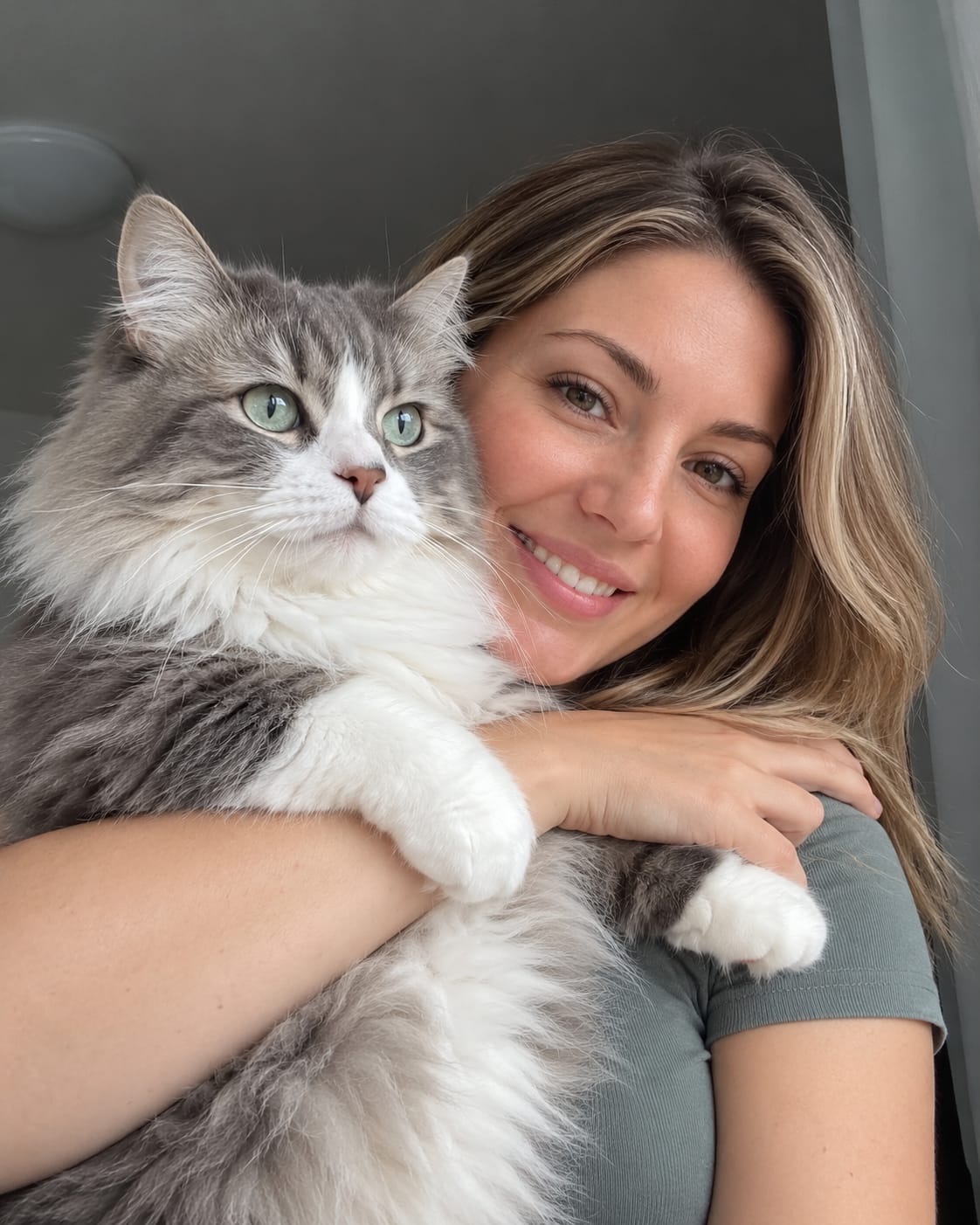 Customer photo review of Scratch-Resistant Play Glove for Cats