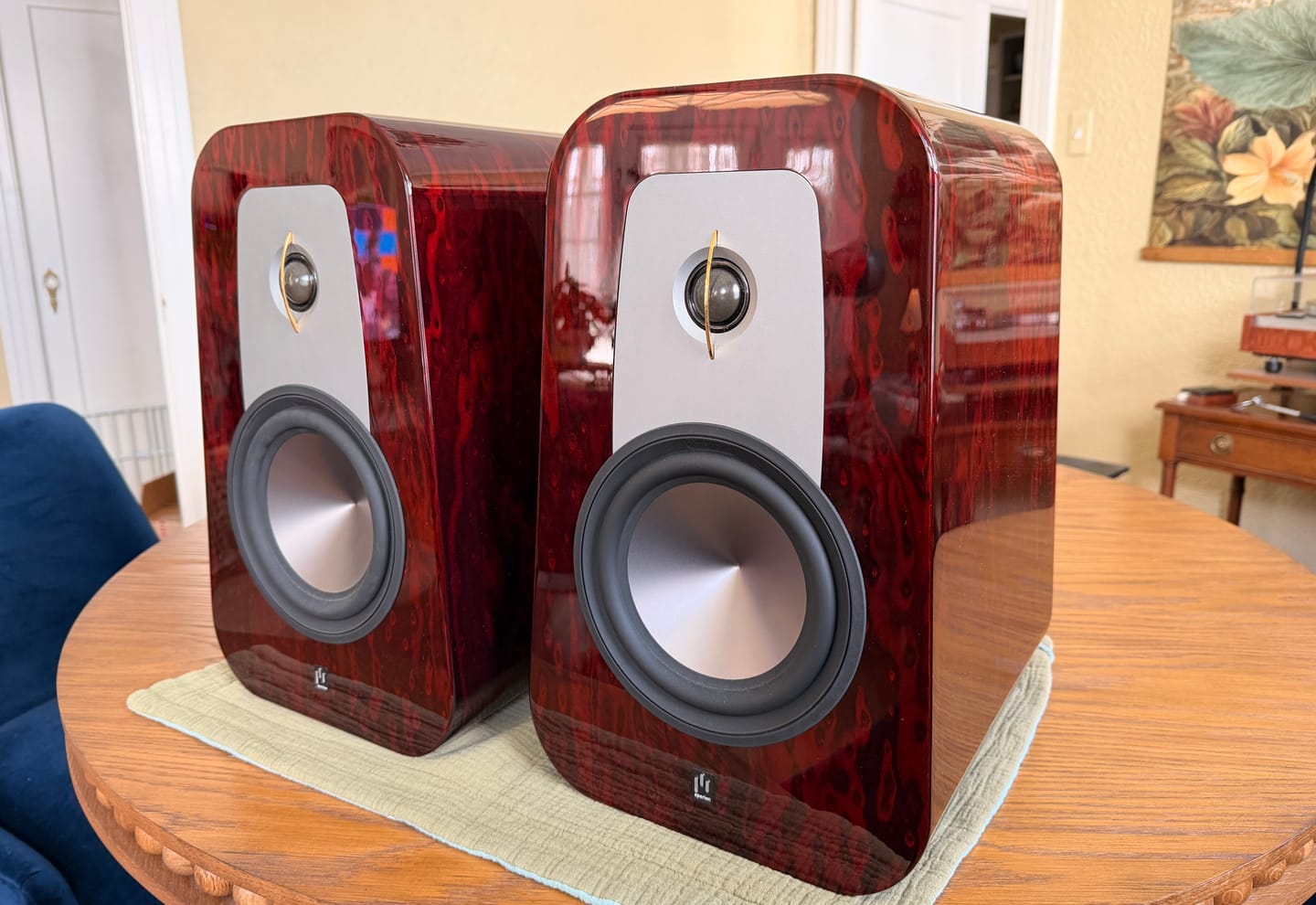 Customer photo review of Grandis GR8 8" 2-Way High Fidelity Bookshelf Speaker Pair