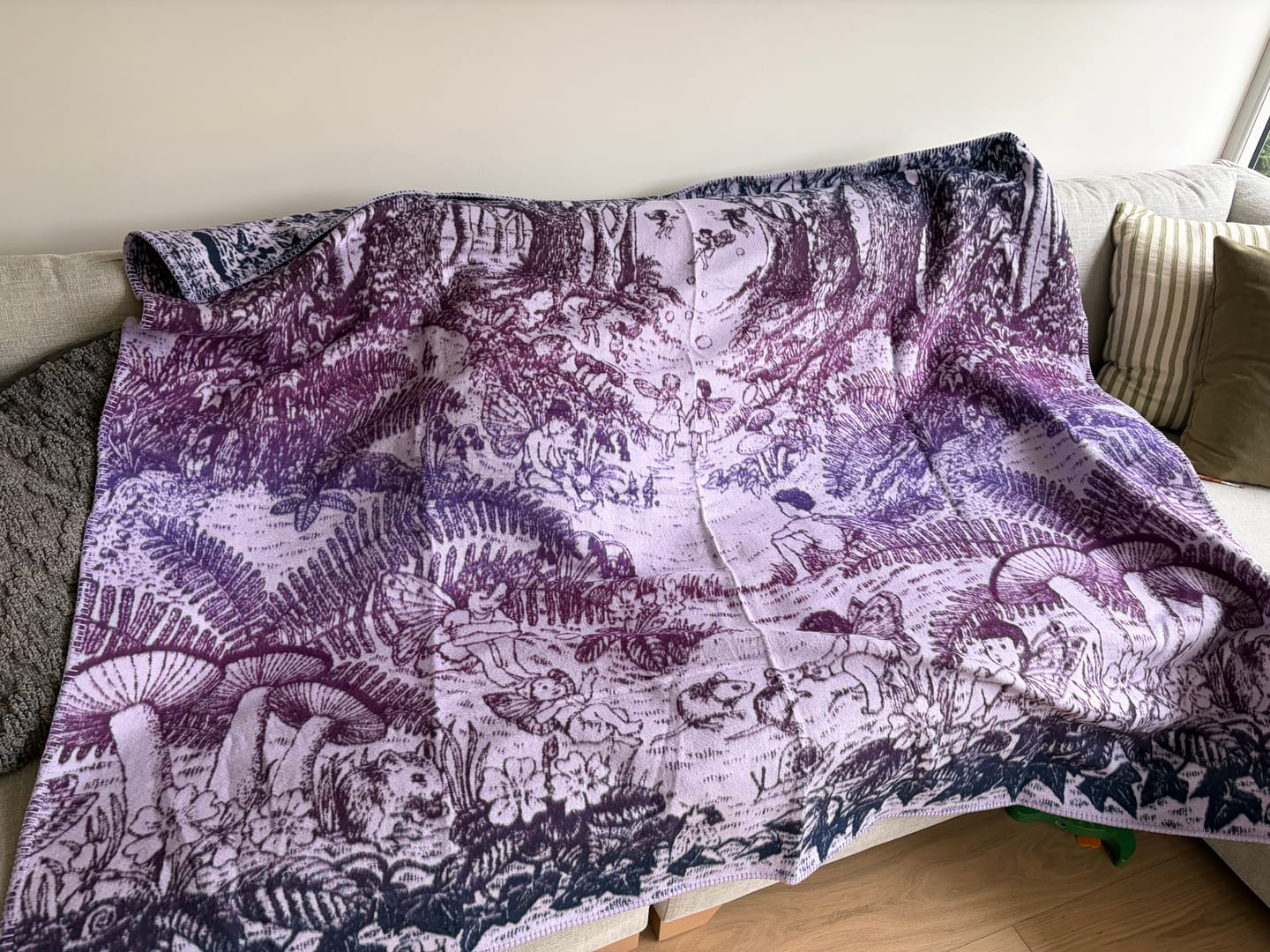 Customer photo review of Forest Fairies ‘Lost in a Dream’ Brushed Cotton Blanket - Single Size