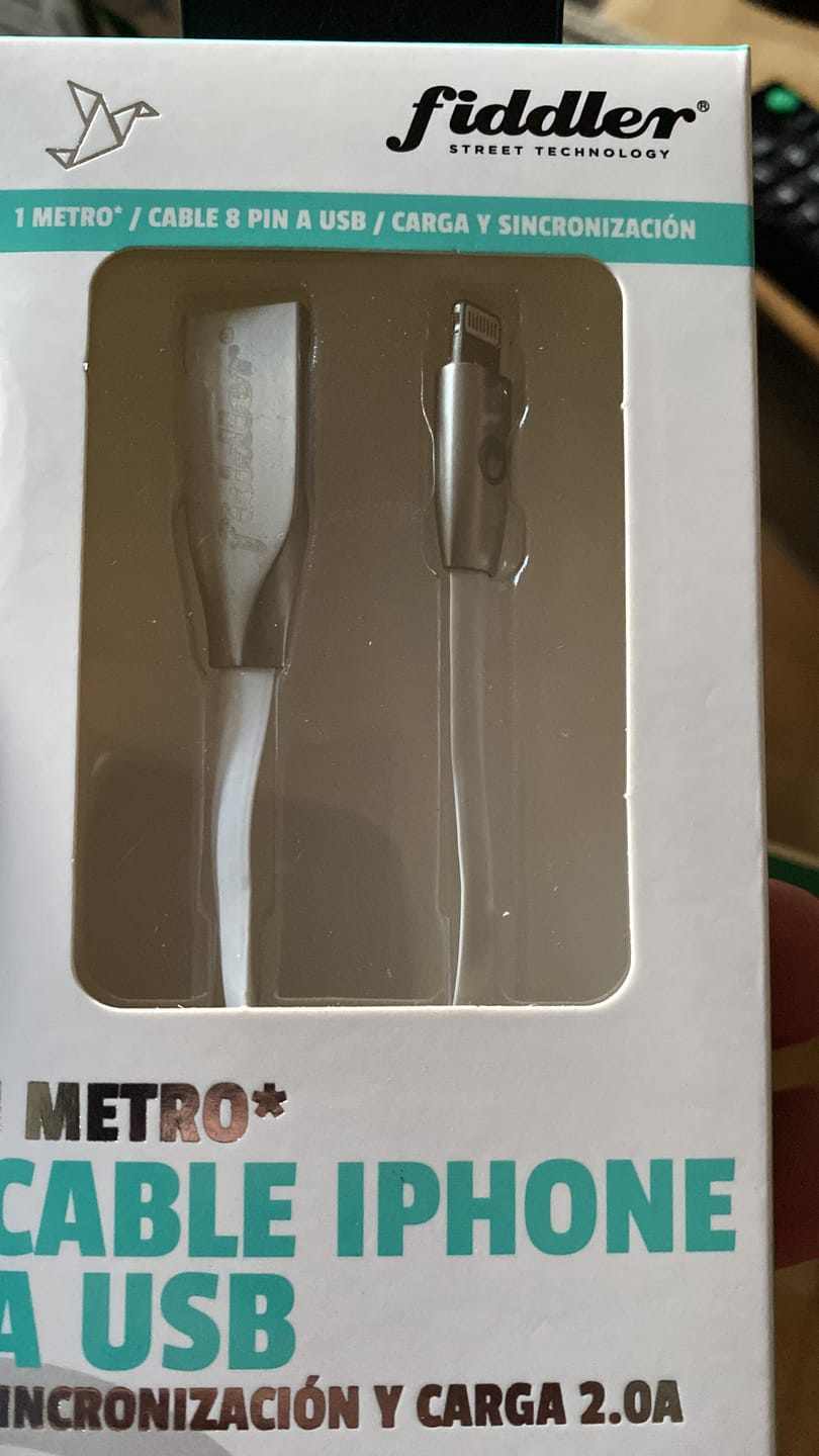 Customer photo review of Cable Metal Lightning 2.0 A