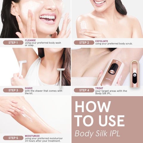 Customer photo review of Love K-Derma Body Silk IPL