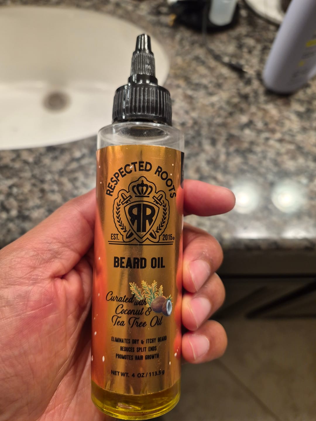 Customer photo review of Beard Oil