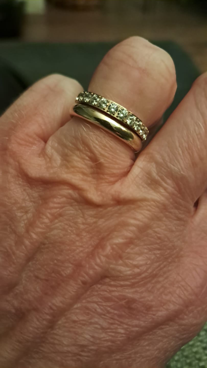 Customer photo review of Eternity Band Ring