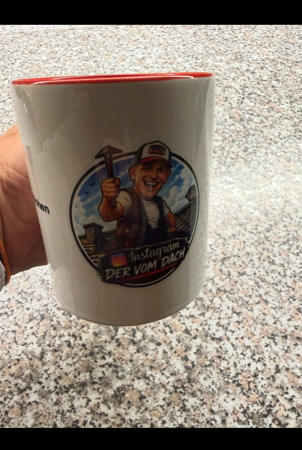 Customer photo review of Tassen mit Logo bedrucken – ab 10 Stück 325ml - Spülmaschinenfest