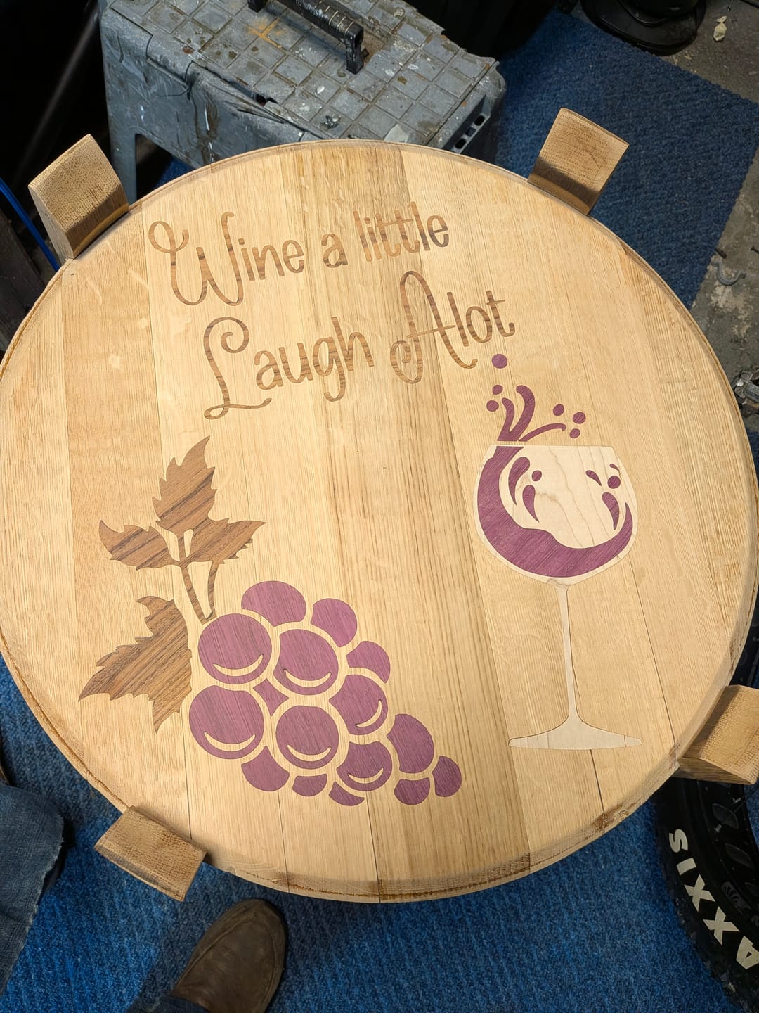 Customer photo review of Purple Heart Hardwood Lumber Pack – 13/16" S4S – Free Shipping