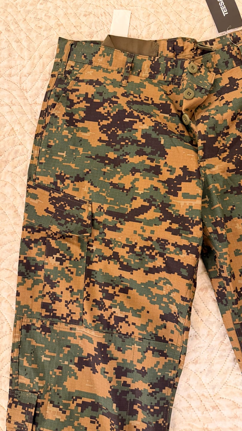 Customer photo review of Mil-Tec Brand U.S. Army Style digital woodland camo pants field troop trousers
