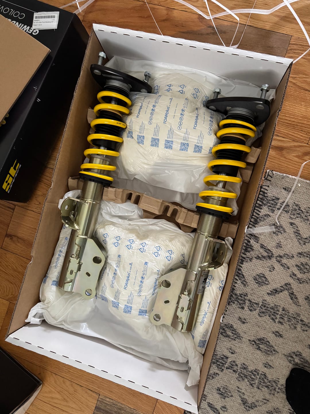 Customer photo review of ST XTA Adjustable Coilovers w/ Rebound Adjustment for 2018+ Ford Mustang S550 (w/ Top Mounts, w/o Electronic Dampers)