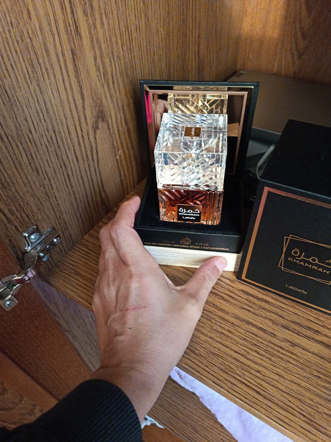 Customer photo review of Eau de Parfum Khamrah - Lattafa 100 ML