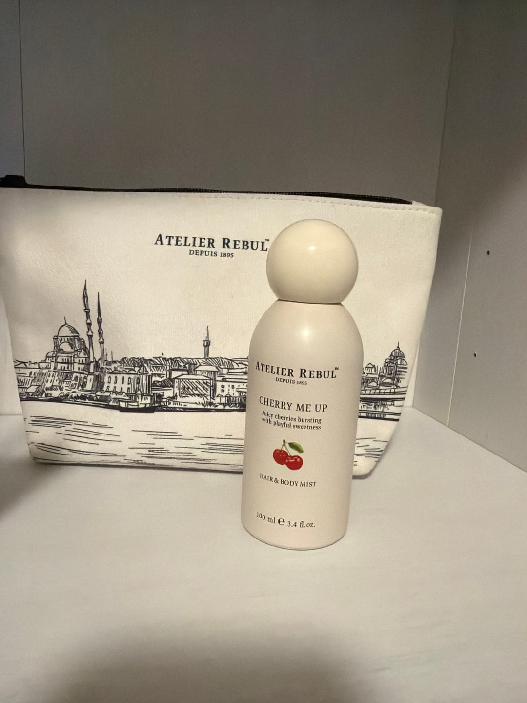 Customer photo review of Cherry Me Up Hair & Body Mist 100ml