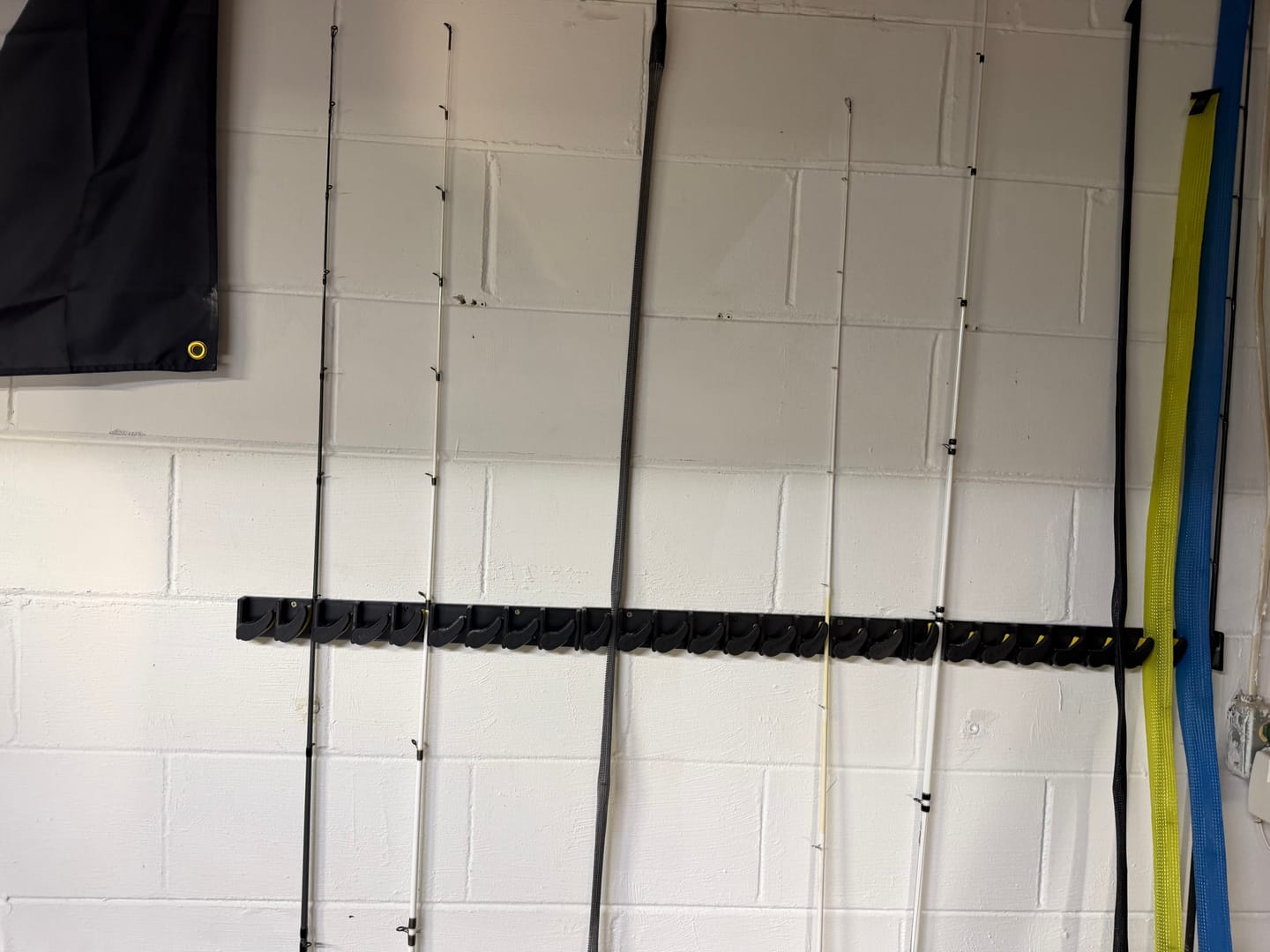 Customer photo review of Beyond Fishing GripLock Vertical Fishing Rod Rack