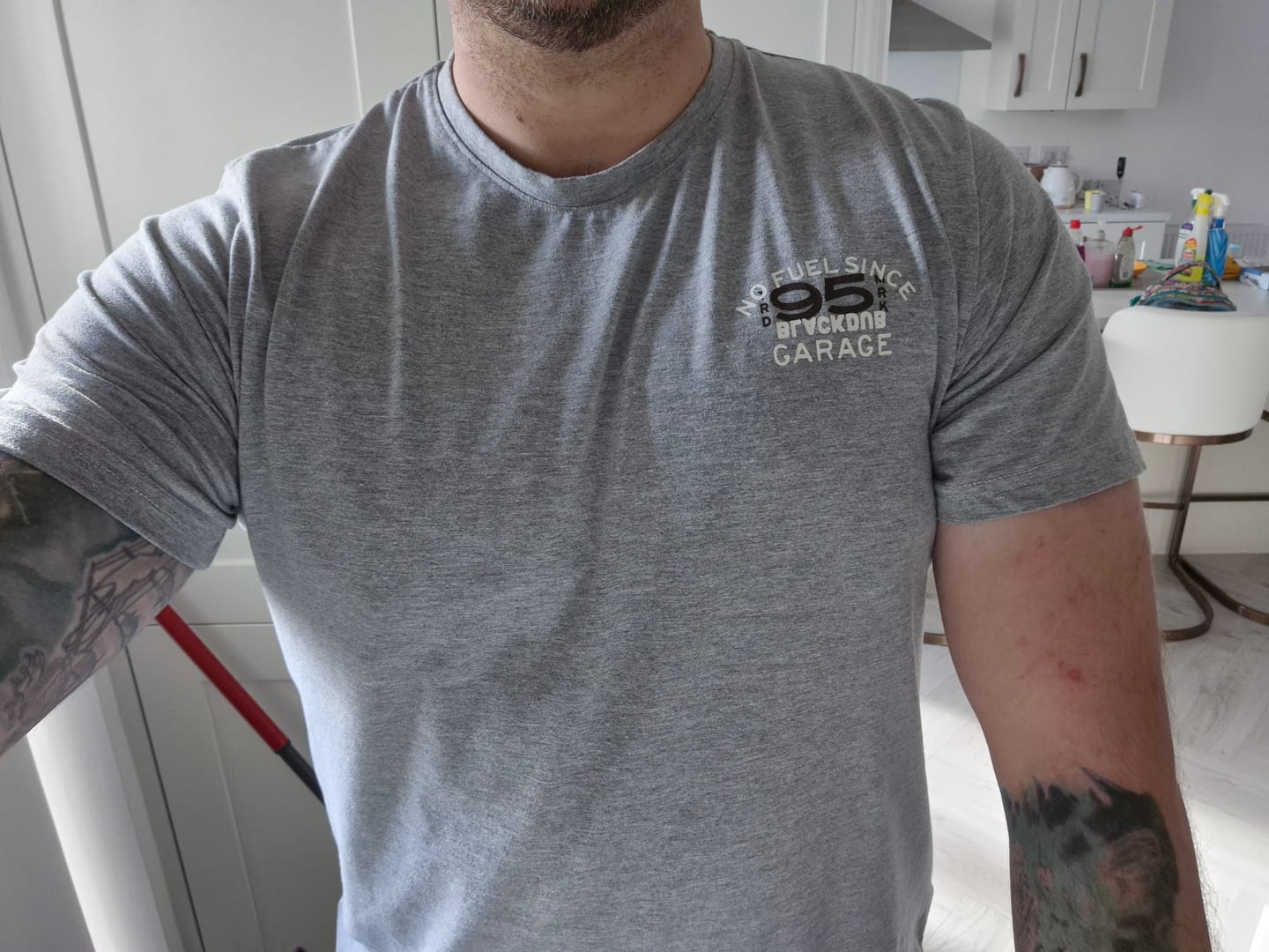 Customer photo review of No Fuel Since '95 Tee - Grey