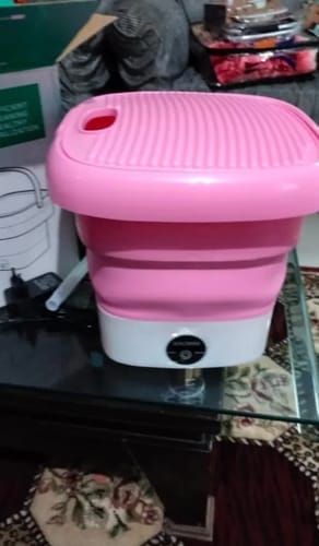 Customer photo review of Mini Portable and Foldable Washing Machine
