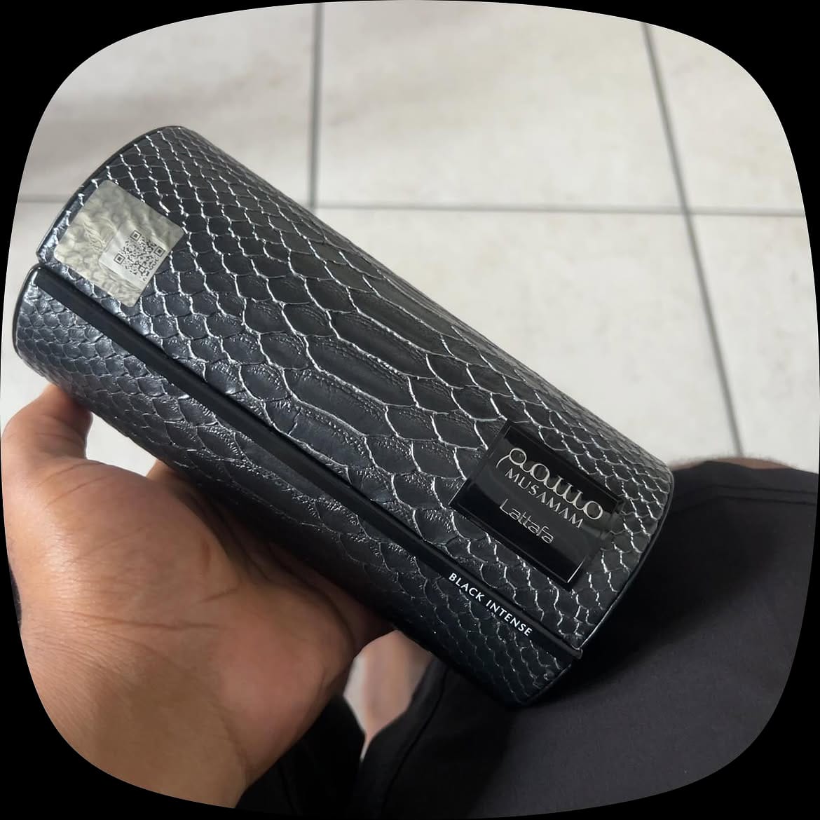 Customer photo review of MUSAMAM BLACK INTENSE LATTAFA EDP 100ML