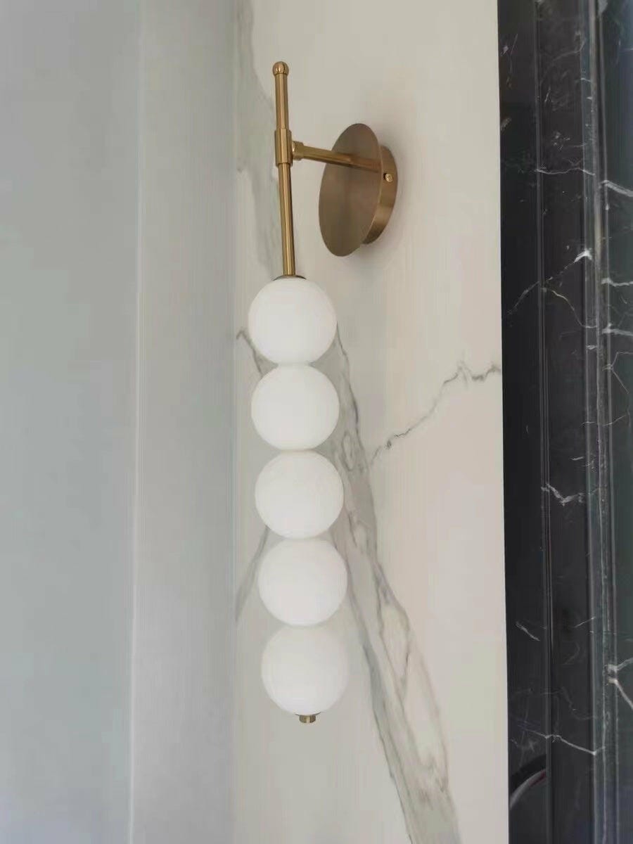 Customer photo review of Opal Ball Wall Light, 53 cm Tall, Wall Sconce, Integrated LED