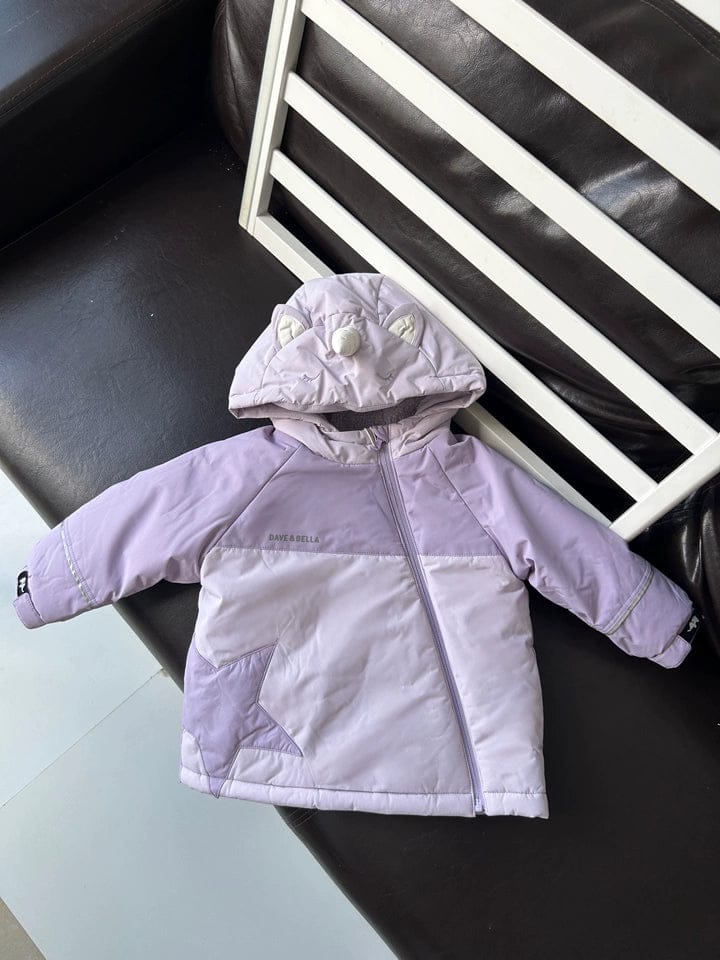 Customer photo review of Dave&Bella Toddler Girls/Boys Warm Animal-style Outwear Hooded Fleece Padded Coats