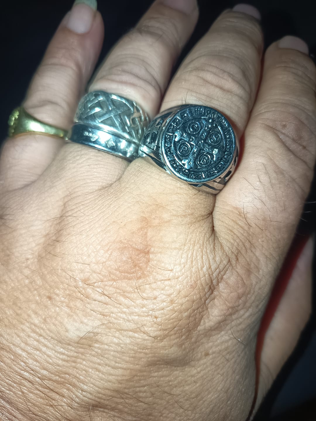 Customer photo review of Bague de l'Ordre des Bénédictins