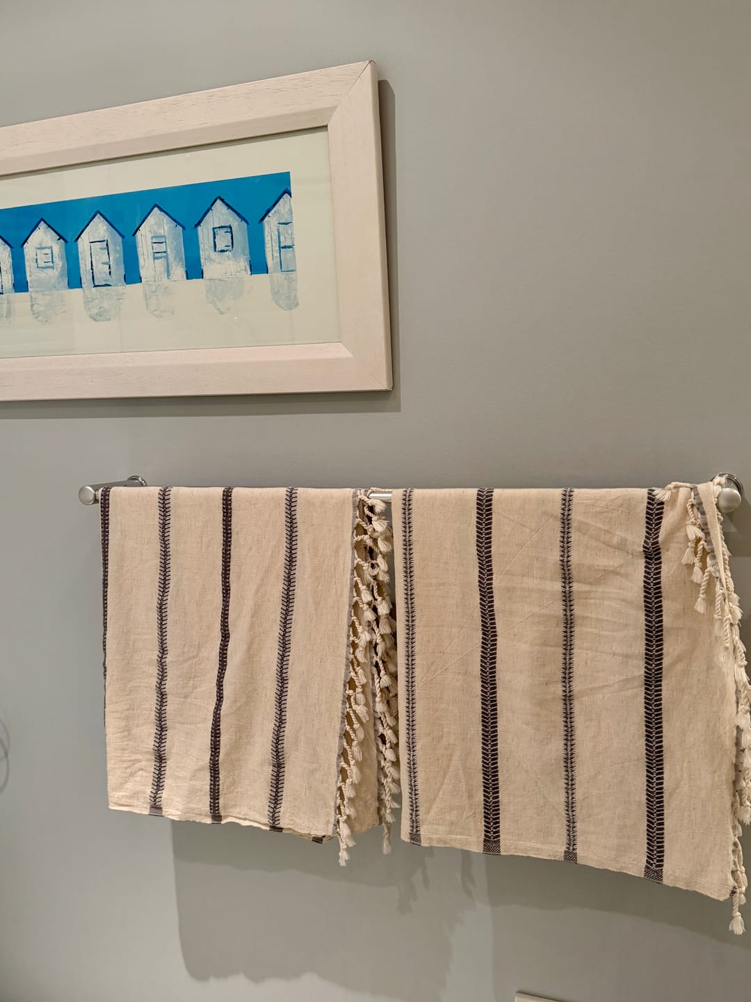 Customer photo review of Sefa Grey Turkish Towel