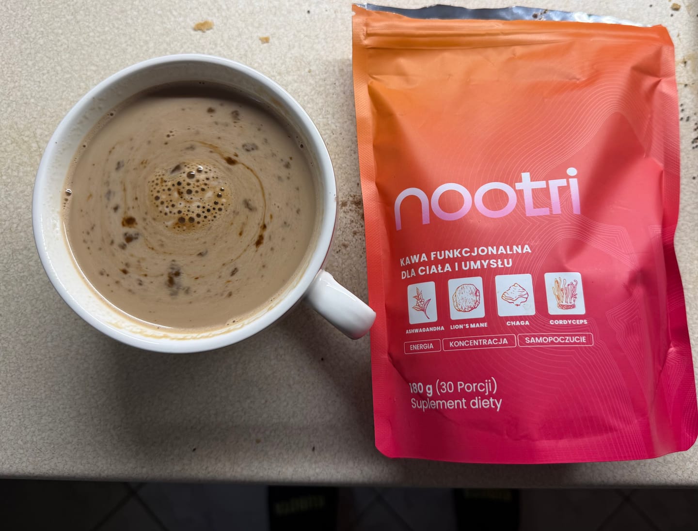 Customer photo review of Nootri - Twój Nowy Poranny Rytuał (30 porcji)