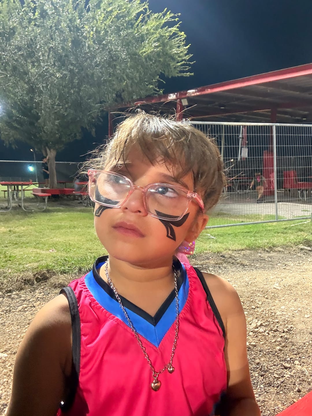 Customer photo review of Neo Softball Fielders Mask Cage Shades