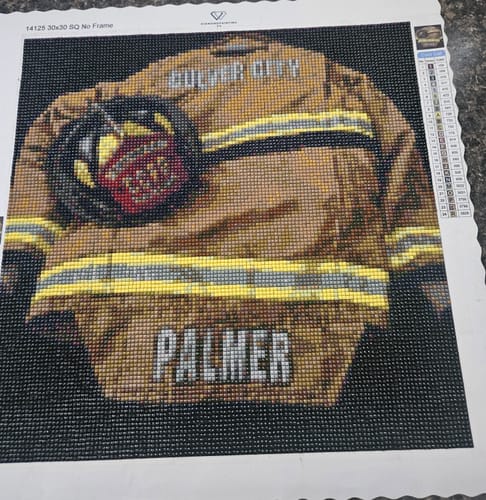 Kim P.’s finished Photo Check diamond painting