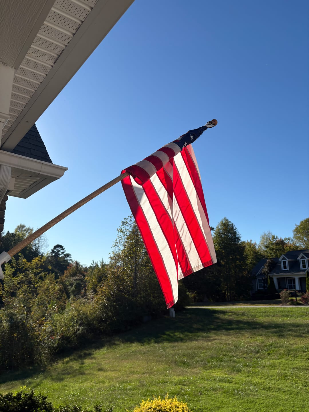 Customer photo review of 3' x 5' American Flag Set